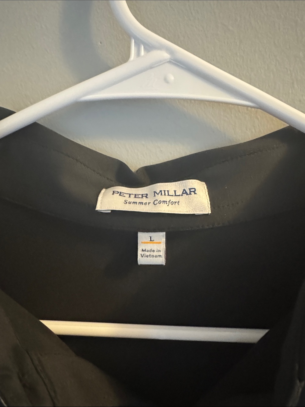 Peter Millar Black Short-Sleeve Polo - Picture 2 of 3